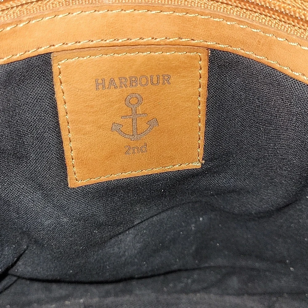 Harbout 2nd for Anthropologie Tan Leather Crossbody Bag